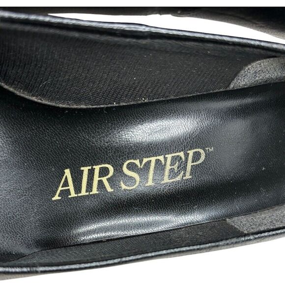 Air Step Vintage "UNION MADE AFL-CIO CLC" seal Black Heel Womens Size 7.5 Wide - Picture 11 of 12
